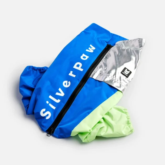 Ricki Dog Tracksuit Blue Waterproof One-Piece with Harness Access & Zipper Closure - Image 3