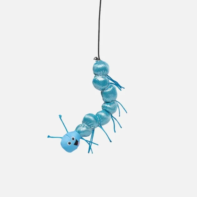 Caterpillar Dangler Cat Toy | Interactive Catnip & Bouncing Plush - Image 3
